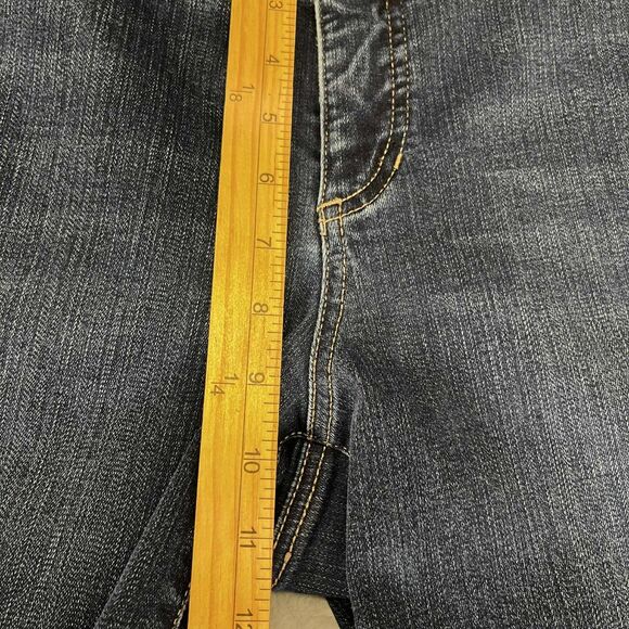 Chicos So Slimming Womens Jeans 2.5 Short Straight Leg Dark Wash Stretch Western - Picture 9 of 9